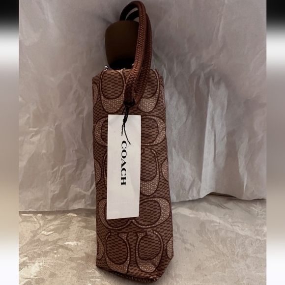Coach Tan Patterned Umbrella NWT - Picture 2 of 5